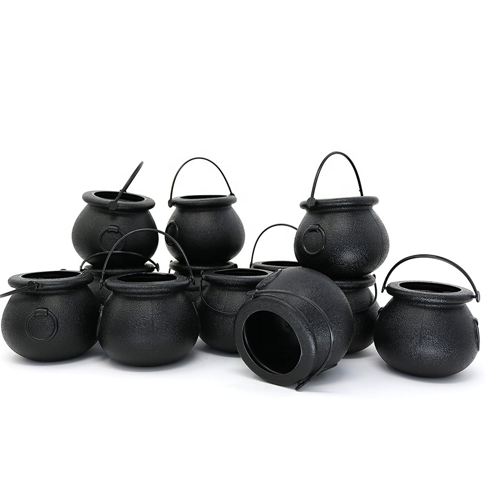 Halloween Mini Candy Kettles Plastic Halloween Witch Mini Black Witch Cauldron