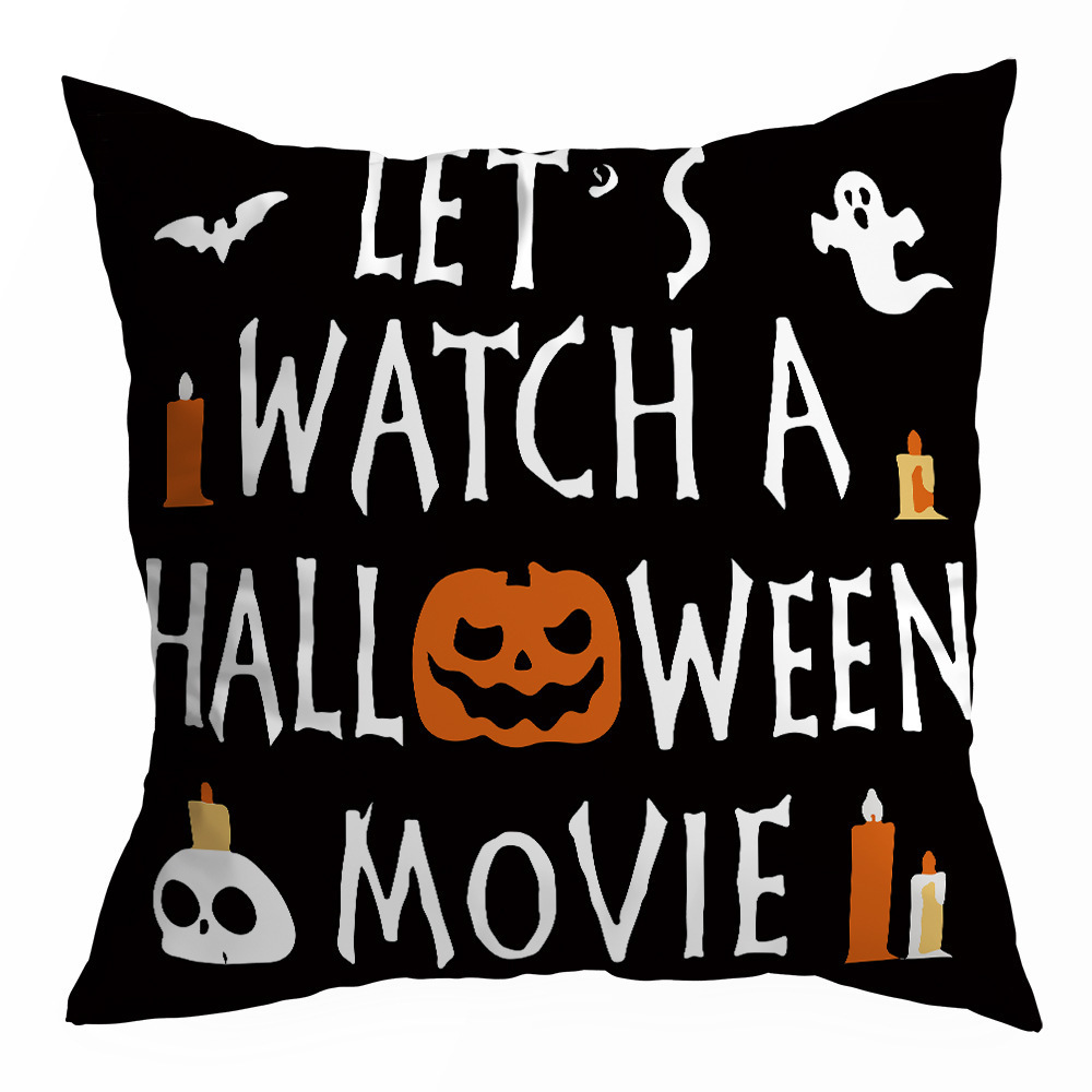 Halloween Decoration For Home Cartoon Pumpkin Bat Ghost Pillowcase Horror Halloween Party Supplies Accessories Ornament