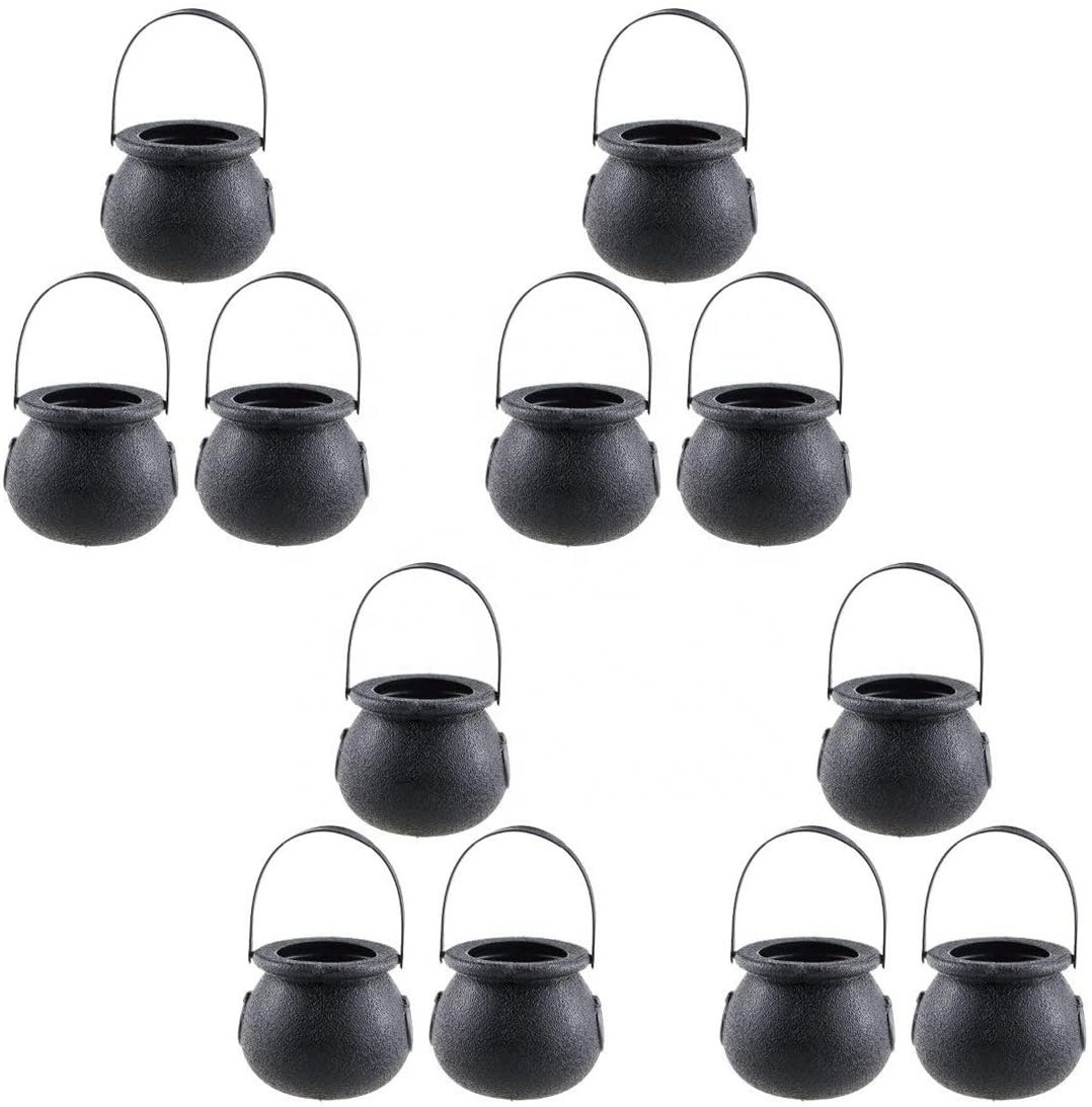 Halloween Mini Candy Kettles Plastic Halloween Witch Mini Black Witch Cauldron