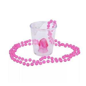 Bride Plastic Willy Funny Dicky Ring Toss Penis On Bead Chain Hen Stag Party Accessories Last Night Out Shot Glasses Necklace