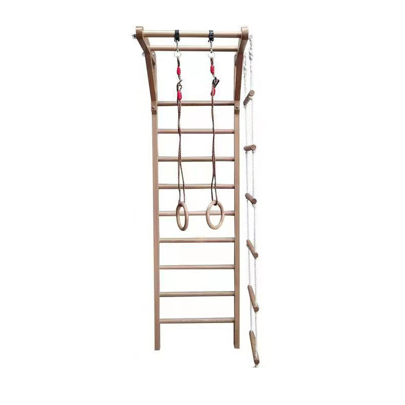 Swedish Ladder Wall Monkey Bar Gymnastics Children's Wooden Children's Sports Gymnasium Home Exercise Wall Mounted Monkey Bar