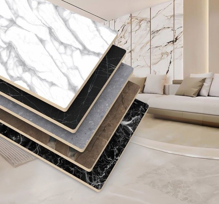 Wall board solid 1220 x 2440 mm waterproof composite marble Bamboo textile charcoal board