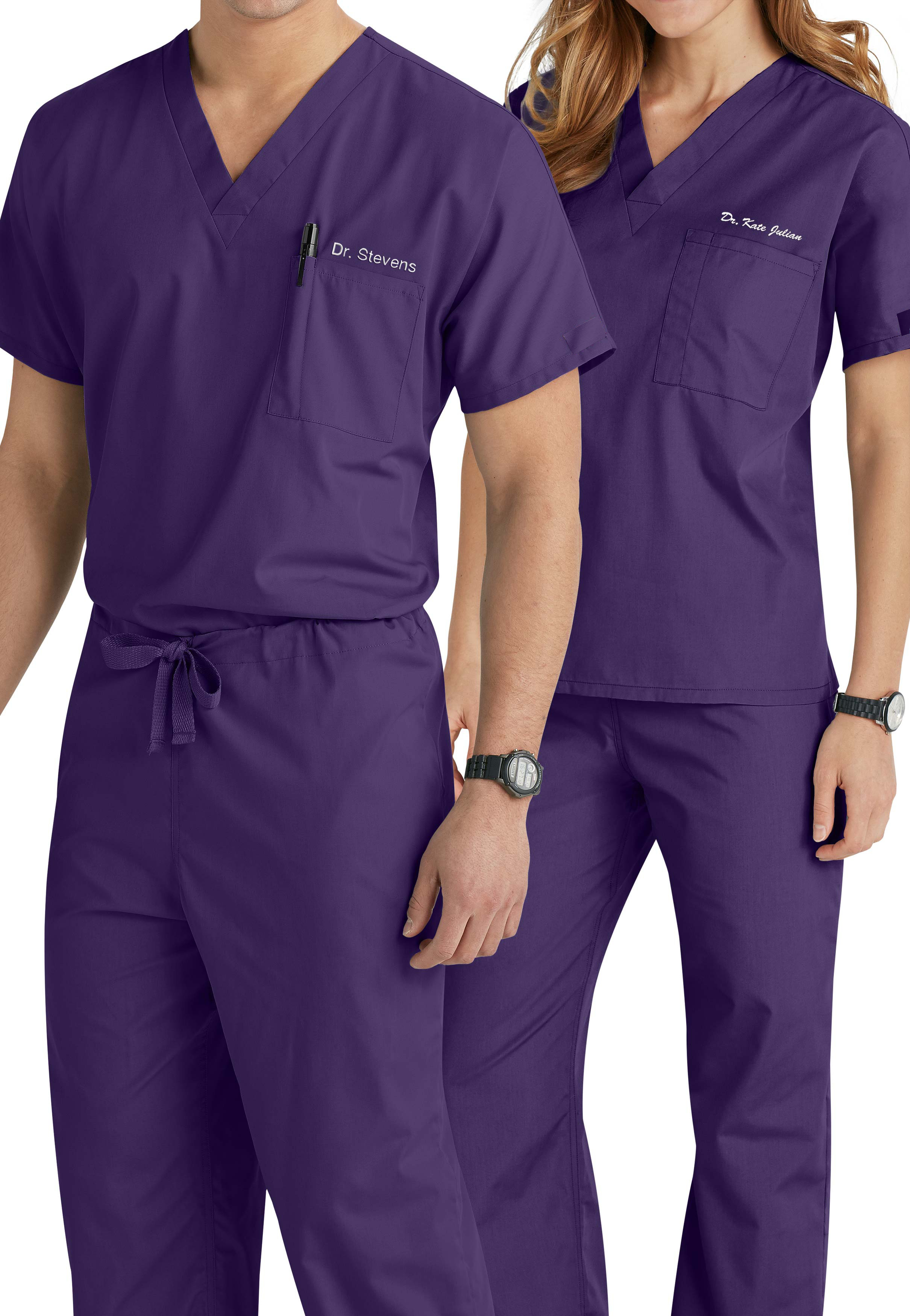 OEM Medical Clothing Hospital Uniform for Doctors Men Hospital Clothing Patient Gown Sets Cotton Unisex Customized