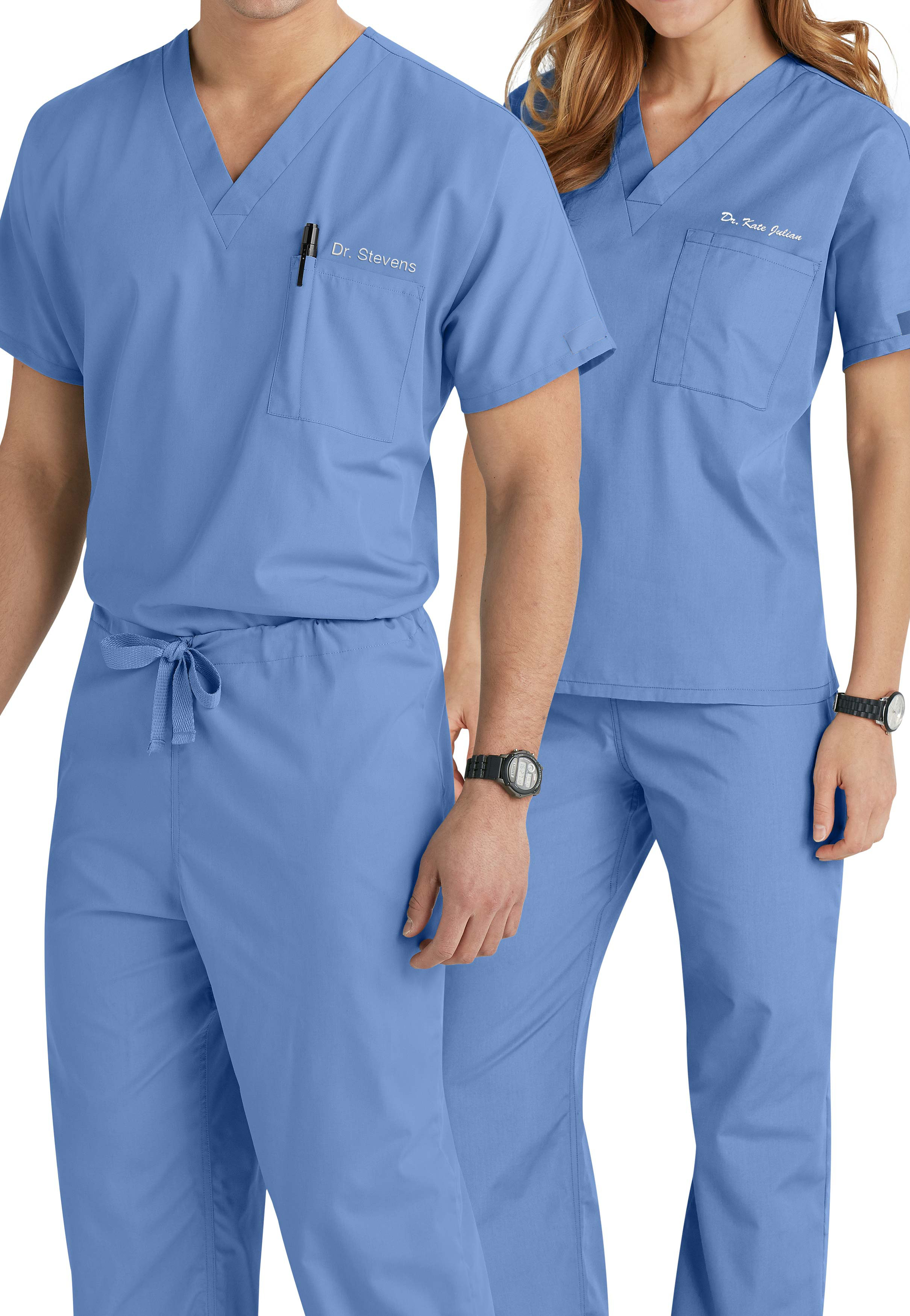 OEM Medical Clothing Hospital Uniform for Doctors Men Hospital Clothing Patient Gown Sets Cotton Unisex Customized