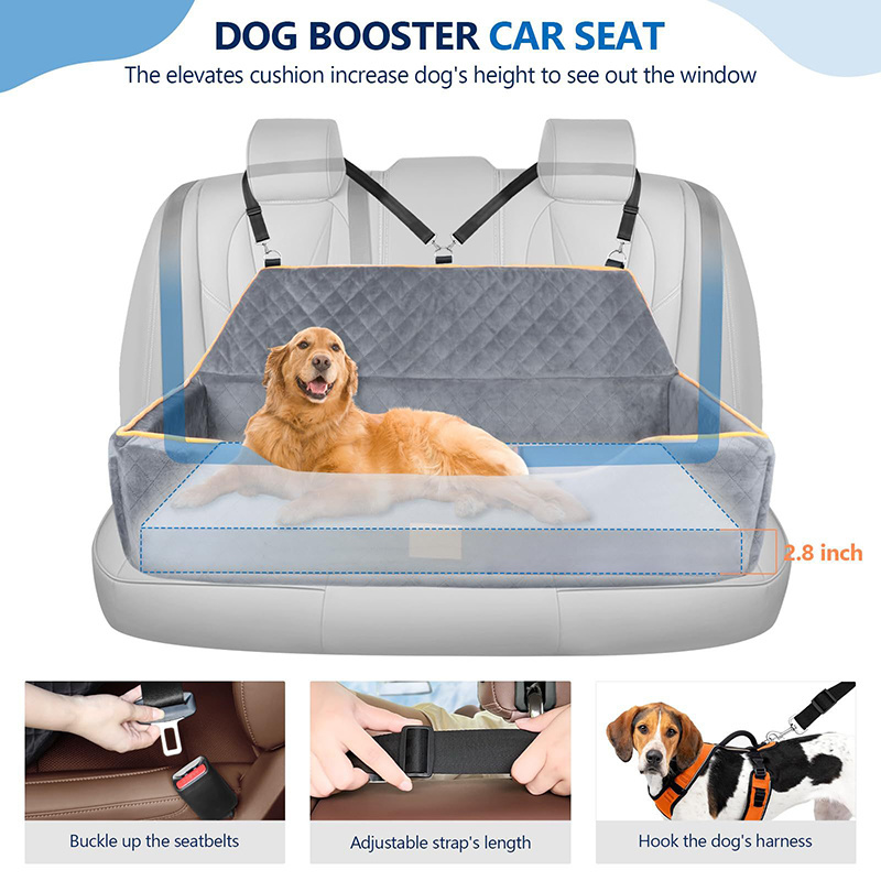 Multi-functional car pet house car safety seat dog seat in large dog pet travel mat back seat cover dog pet car