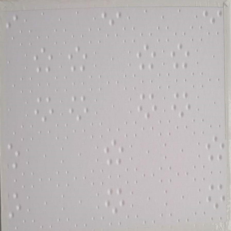 New Design Embossed PVC Gypsum Ceiling Tiles White Paint Embossing Gypsum board ceiling instead of Mineral Wool Ceiling