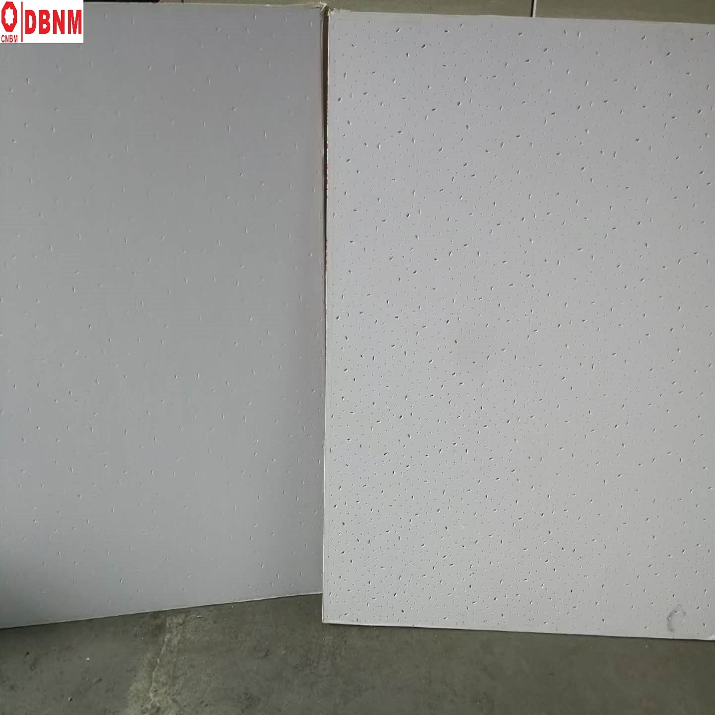 New Design Embossed PVC Gypsum Ceiling Tiles White Paint Embossing Gypsum board ceiling instead of Mineral Wool Ceiling