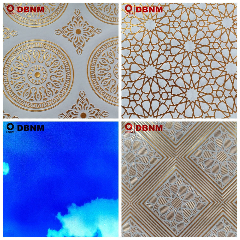 High Best Quality Various Colors PVC Gypsum Board Ceiling Tiles  with aluminum foil thickness  7.0 mm 7.5 mm  8.0 mm 9.0 mm