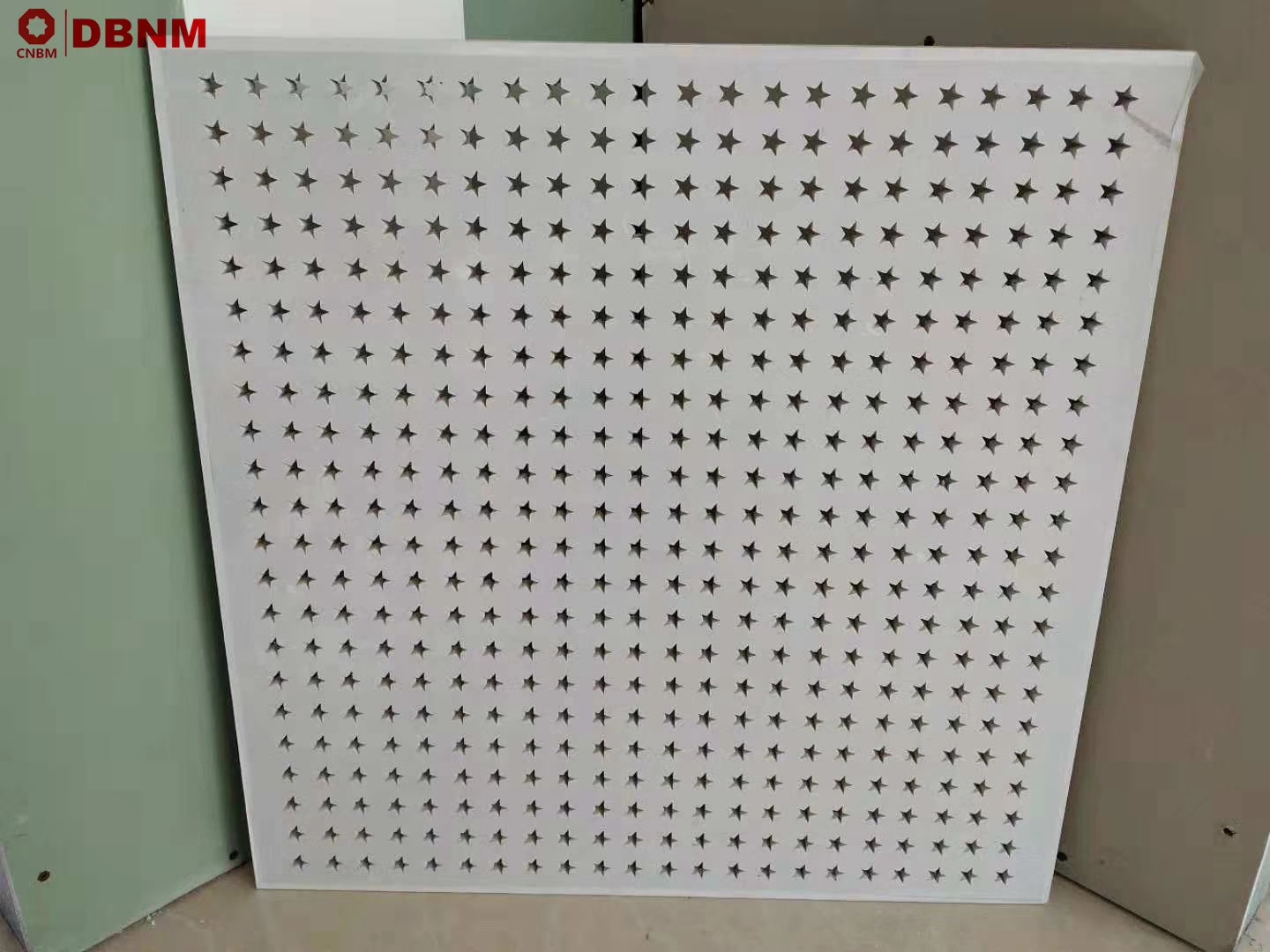 Iraq market perforated vinyl coated gypsum ceiling tiles china factory