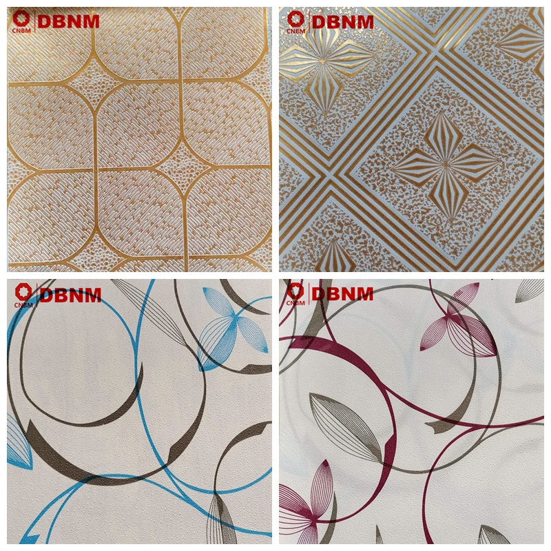 High Best Quality Various Colors PVC Gypsum Board Ceiling Tiles  with aluminum foil thickness  7.0 mm 7.5 mm  8.0 mm 9.0 mm