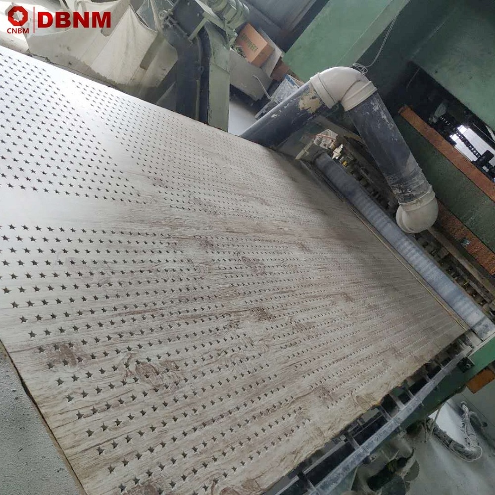 Iraq market perforated vinyl coated gypsum ceiling tiles china factory