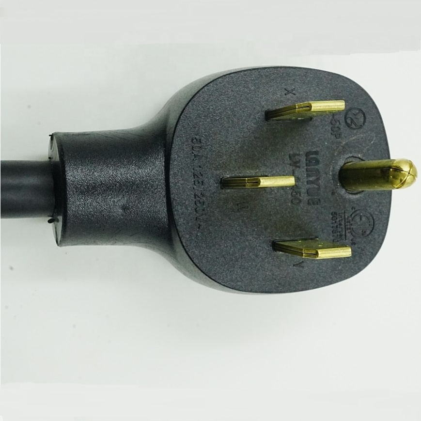 6ft 250V 50A 4 Prong Range Cord NEMA 14-50 Plug EV Extension Cord