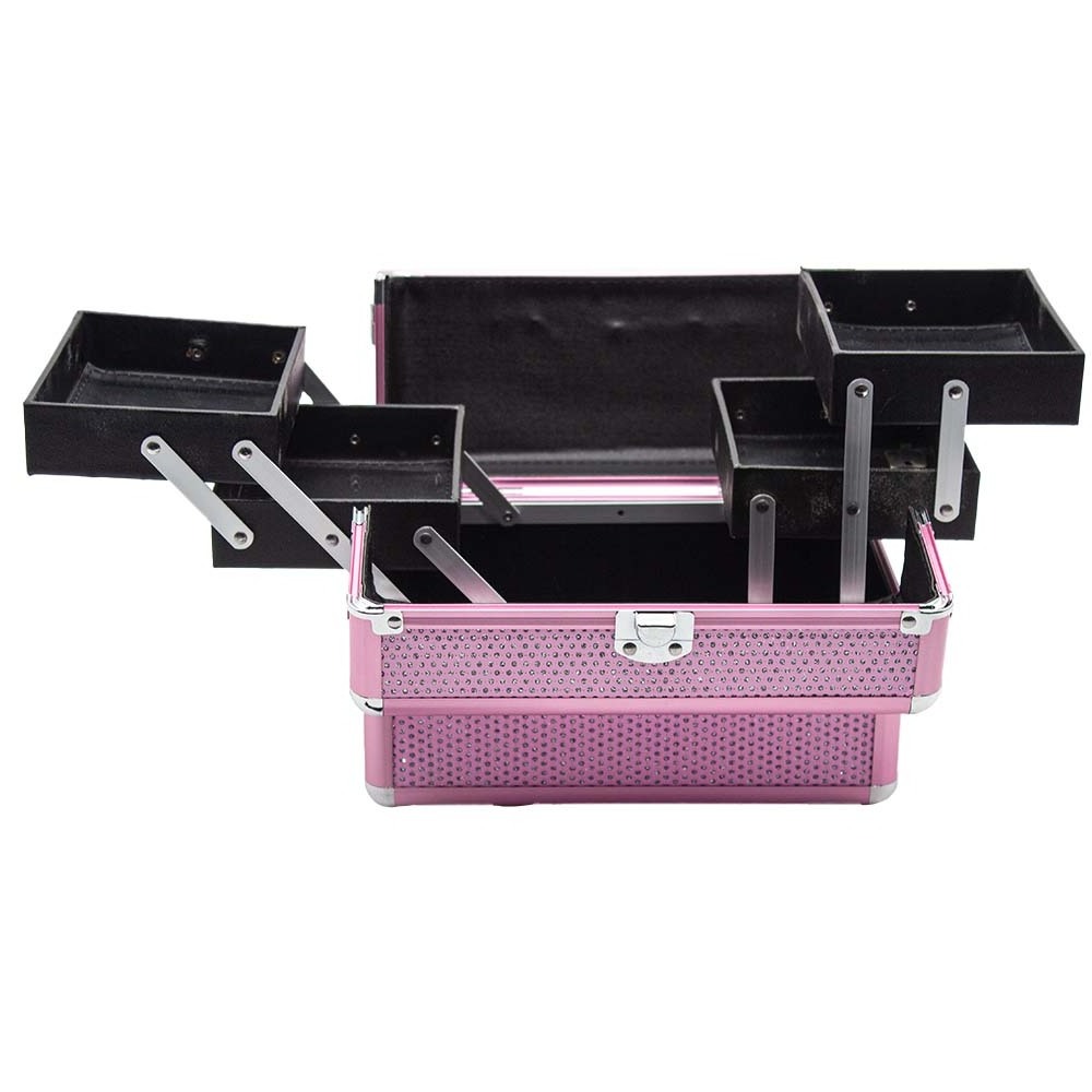 DreamCase Morden Style Full Aluminum Shell Travel Makeup Suitcase