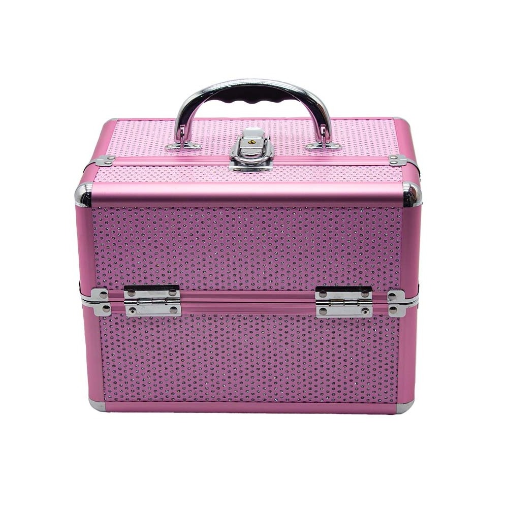 DreamCase Morden Style Full Aluminum Shell Travel Makeup Suitcase