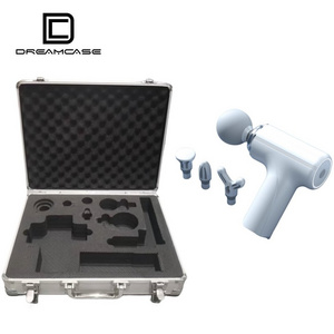 Aluminium tool case locking flight case with foam massage gun carry box