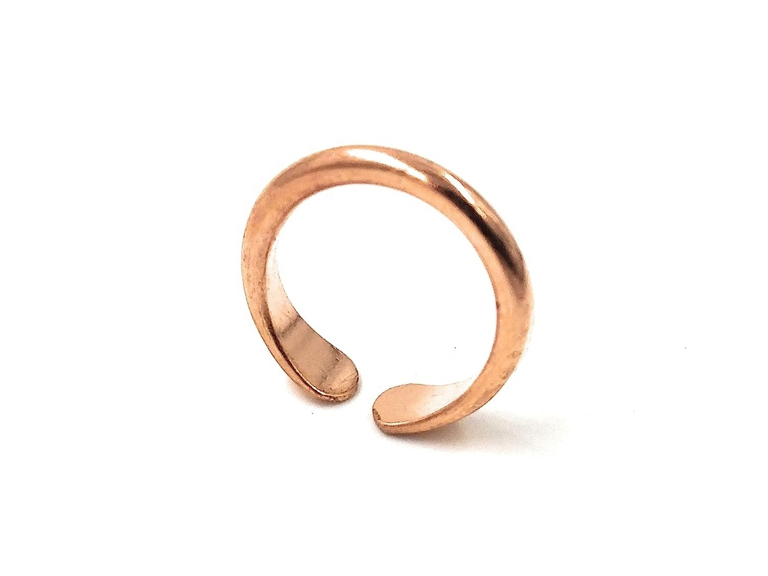 Copper Health beneficial Finger Ring Thumb Ring For Men & Women Free Size Custom Design Toe Finger Ring Adjustable High Glossy D