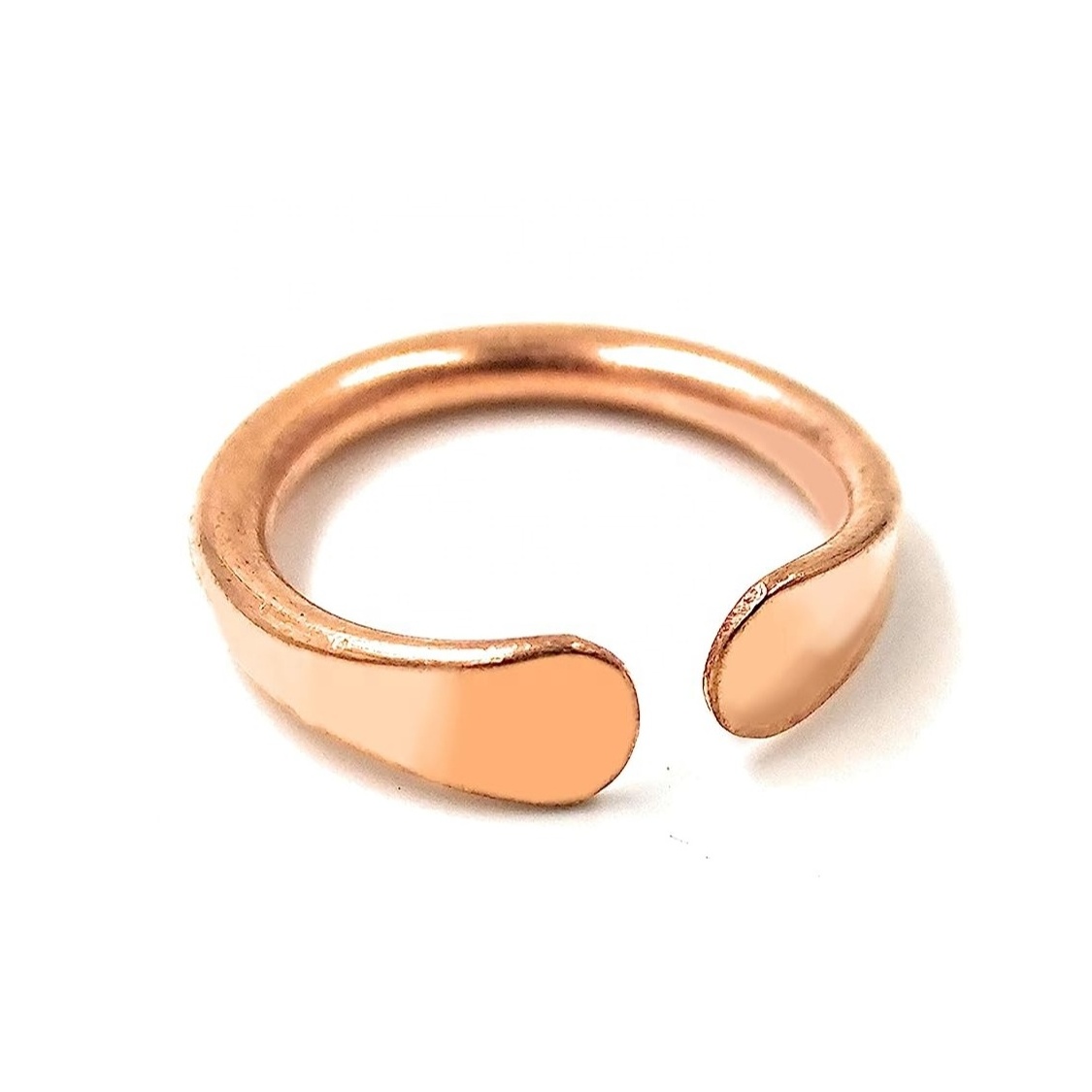 Copper Health beneficial Finger Ring Thumb Ring For Men & Women Free Size Custom Design Toe Finger Ring Adjustable High Glossy D