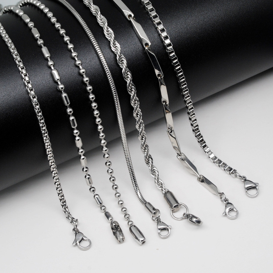 Bulk stainless steel ball chain for necklace