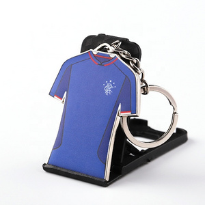 Custom Football Clubs Logo Key Rings Soccer Club T Shirt Clothing Keychain