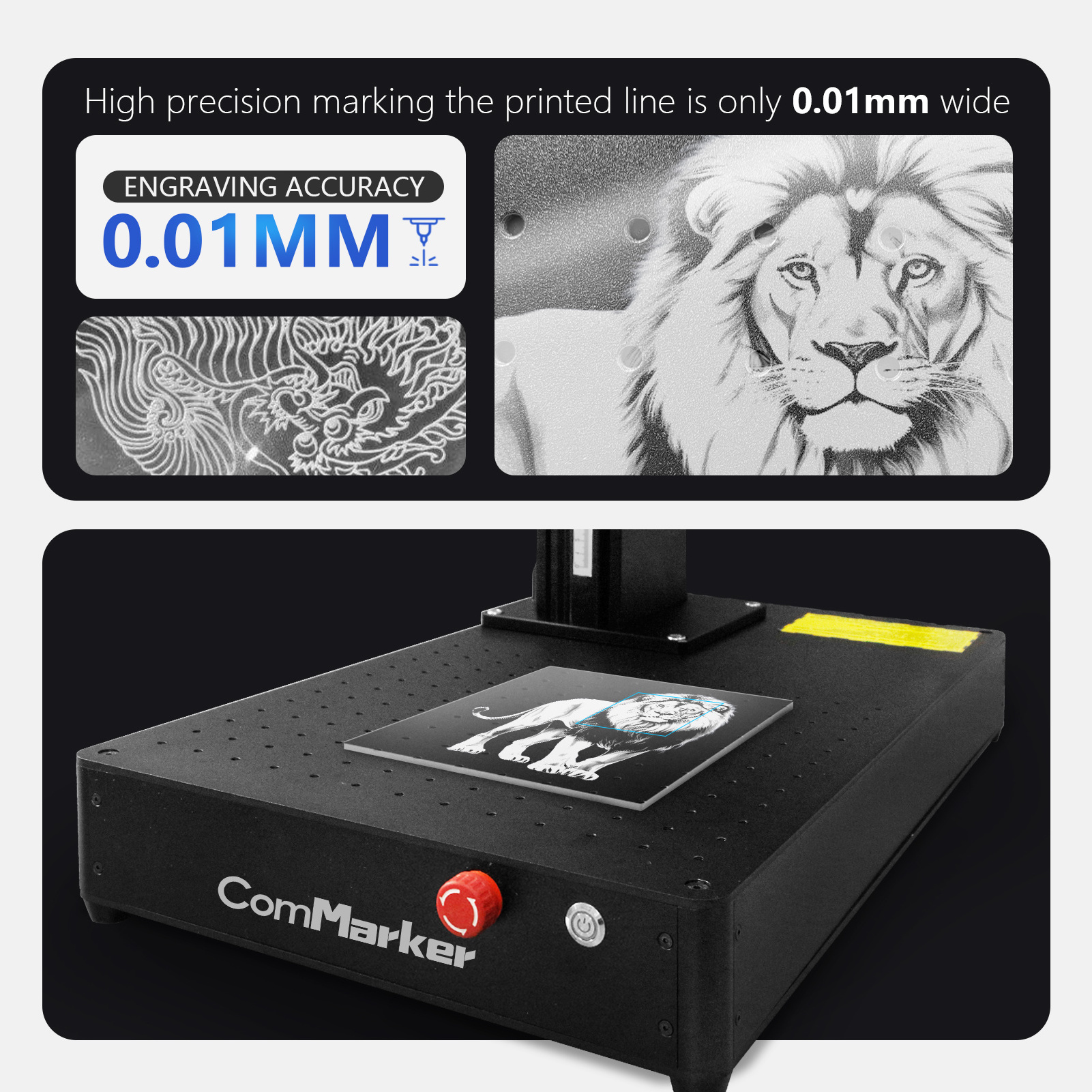 Commarker B3-CO2 Hot Sale Mini Gold Cutting Lm-1490-2 Co2 Laser Cutting And Engraving Machine