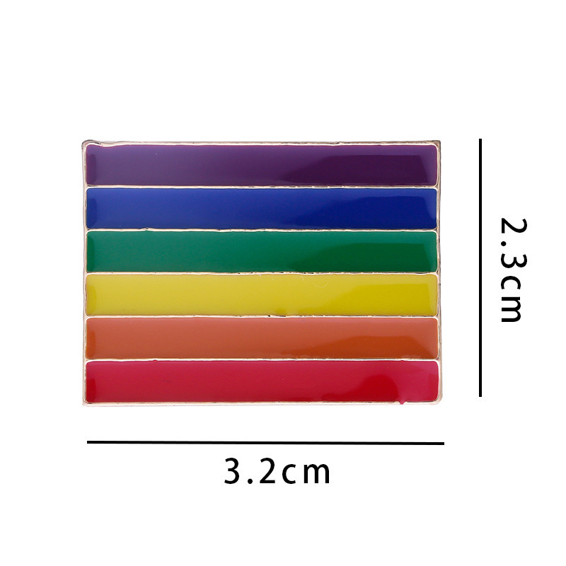 New Arrival Hear shape Plated Rainbow pride pins for the pride accessories of gay events