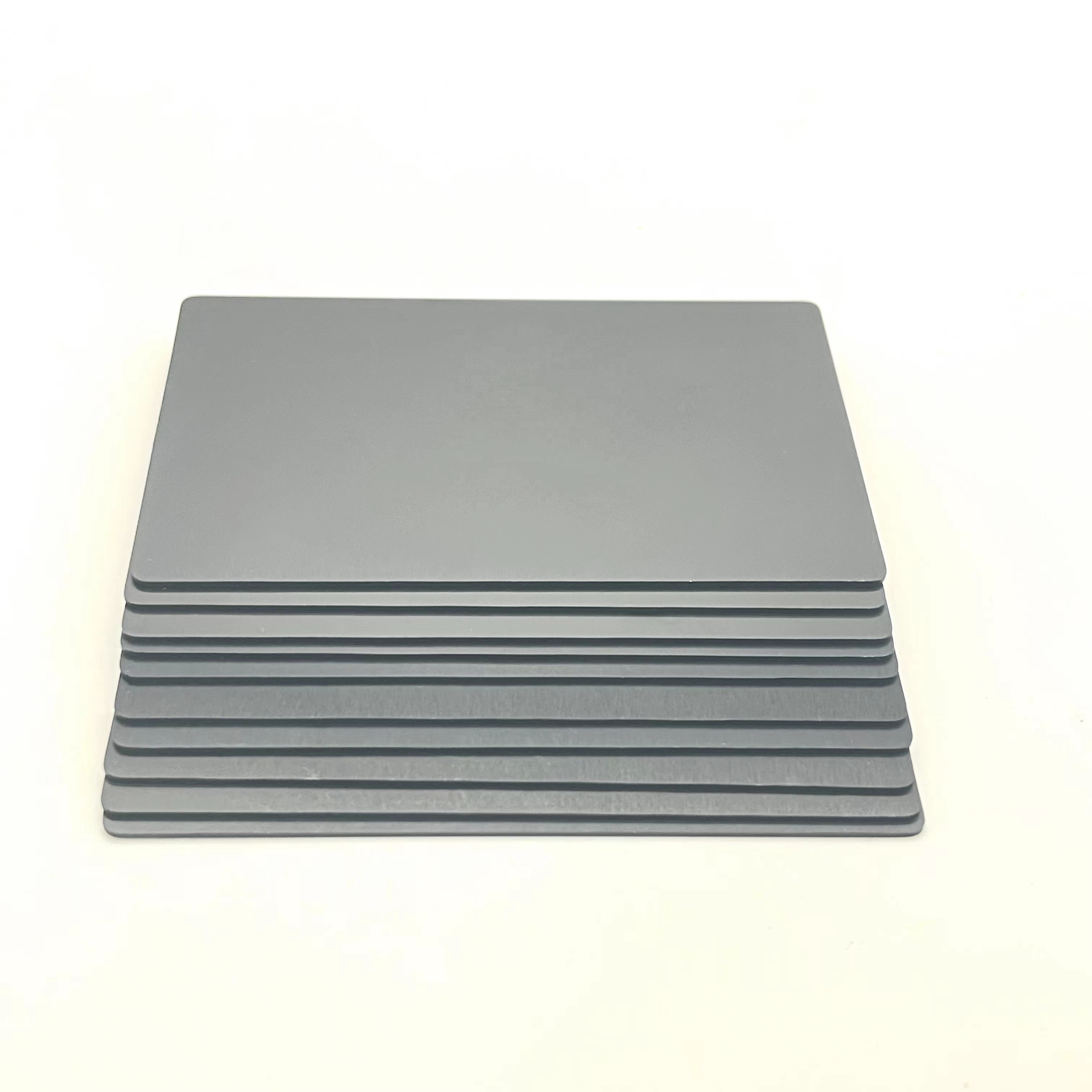 0.80mm Matte Black Edge Anodize surface Laser Engraved  Printed Metal Credit Card Blanks Aluminum Business Card Blanks