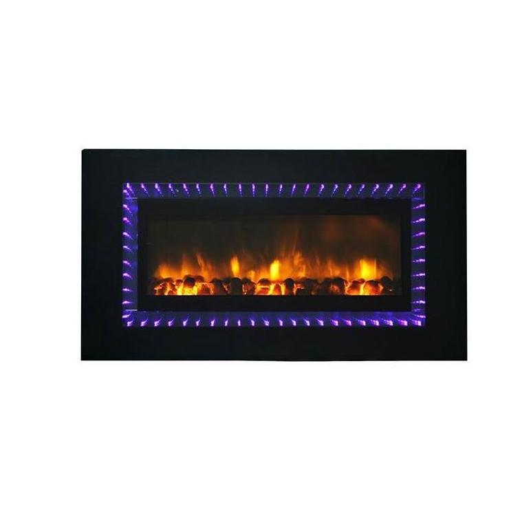 Electric Fireplace Double Sided New Fashion Bioethanol Decoration Tv Cabinet Surround Cast Iron Wall-Mounted Mirrored Fireplace