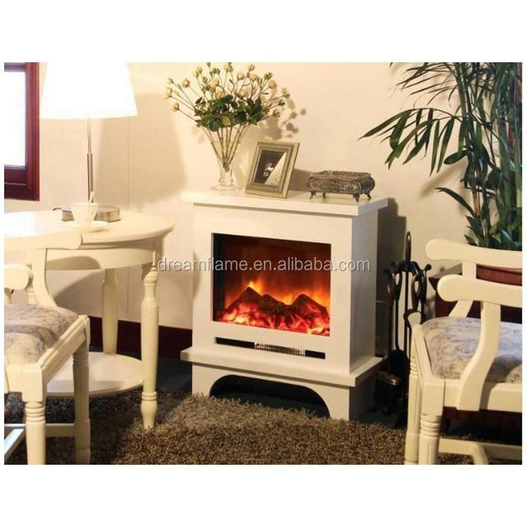 Fireplaces lareira fake Wooden White Bulk Promotional Surround Door Screen Decor Water Vapor Mini Modern 4 Ways Gas Fireplace