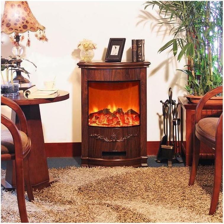 Fireplaces Indoor Decorative Wall-Mounted Table Frame Tabletop White Oem/Odm Round 2023 Wooden Portable Petroleum Fireplace