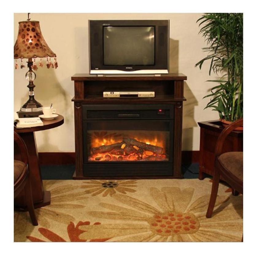 Electric Fireplaces Heater Wood 3 Sided Gas Steam For Wood Large Led 3D Electric Fireplace Hood