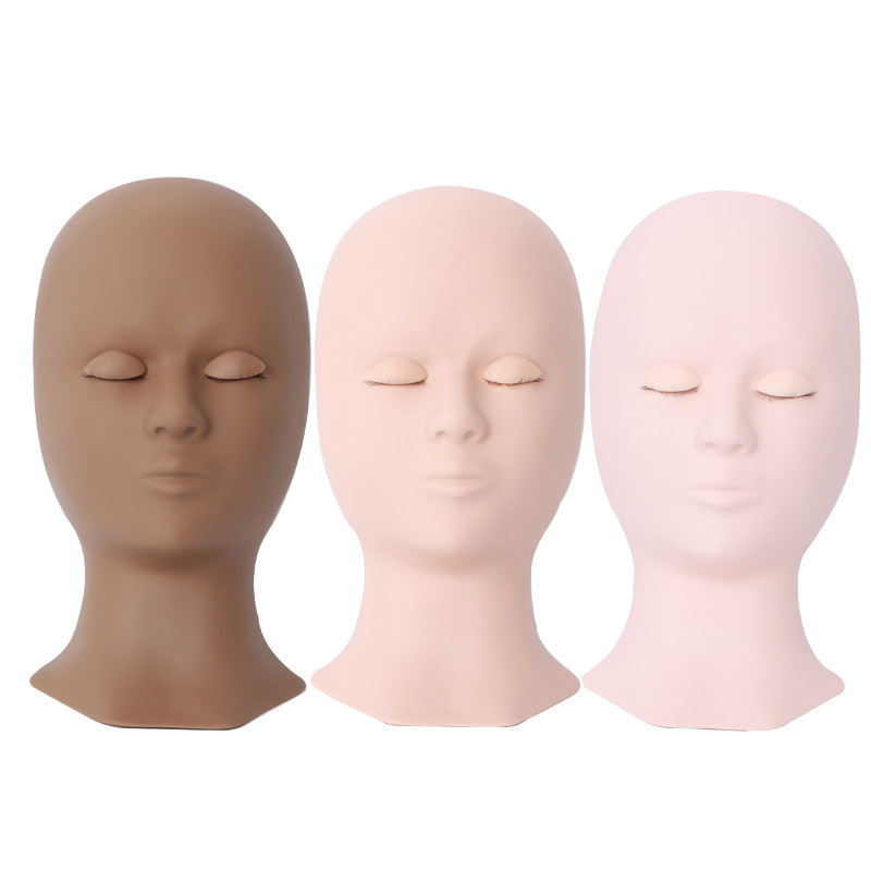 Wholesale Mannequin Head Lash Extension Training Mannequin Head with Removable Eyelids for Practice