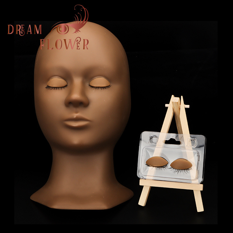 Wholesale Mannequin Head Lash Extension Training Mannequin Head with Removable Eyelids for Practice