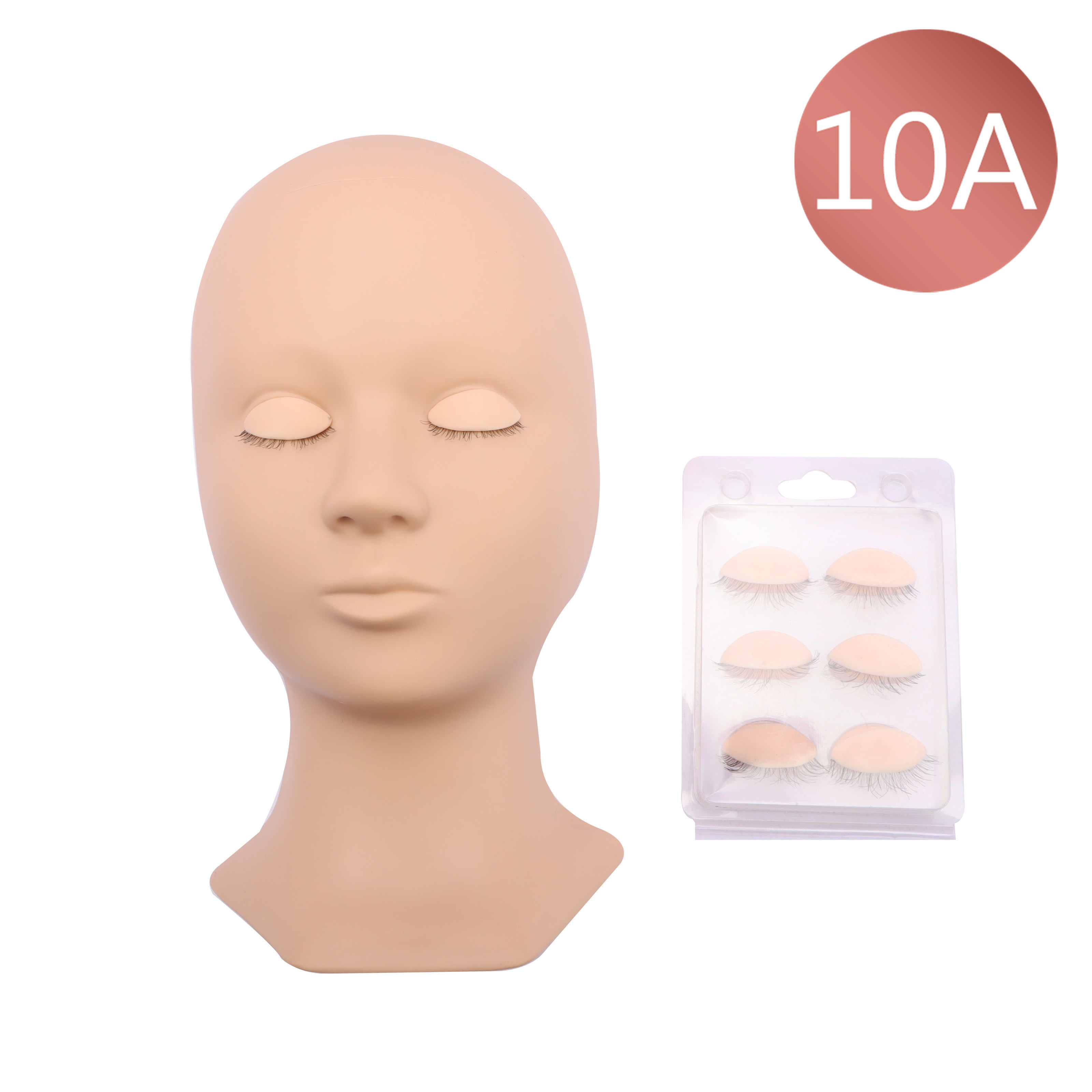 Wholesale Mannequin Head Lash Extension Training Mannequin Head with Removable Eyelids for Practice