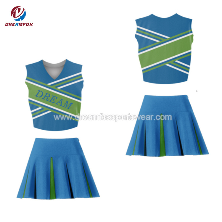 latest custom sublimation long sleeve cheerleading uniforms for woman design cheerleading clothes wholesale cheerleading shorts