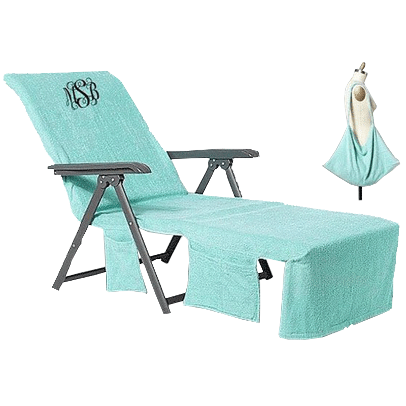 Hot Sale Personalized Monogrammed Light Quick Dry Microfiber Pool Beach Chair Cover