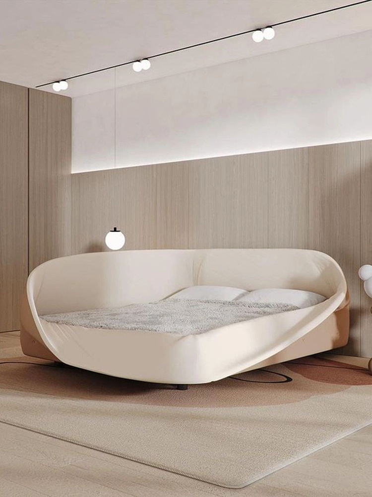 Italian LAGO Bird Nest bed Italian Master Bedroom parent-child queen bed Modern simple designer double bed