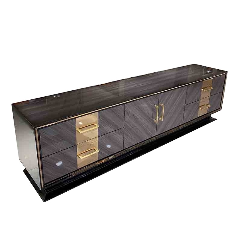 Italian light luxury TV cabinet senior sense modern simple lacquer TV cabinet living room coffee table combination