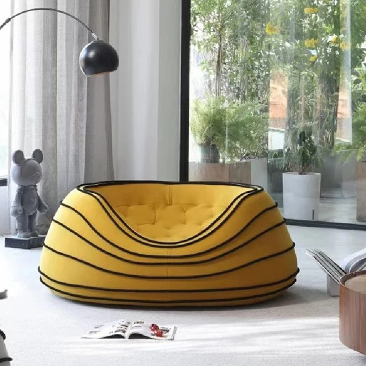 Egg tart sofa chair can lie or sleep web red creative tatami balcony casual single chair bedroom size apartment