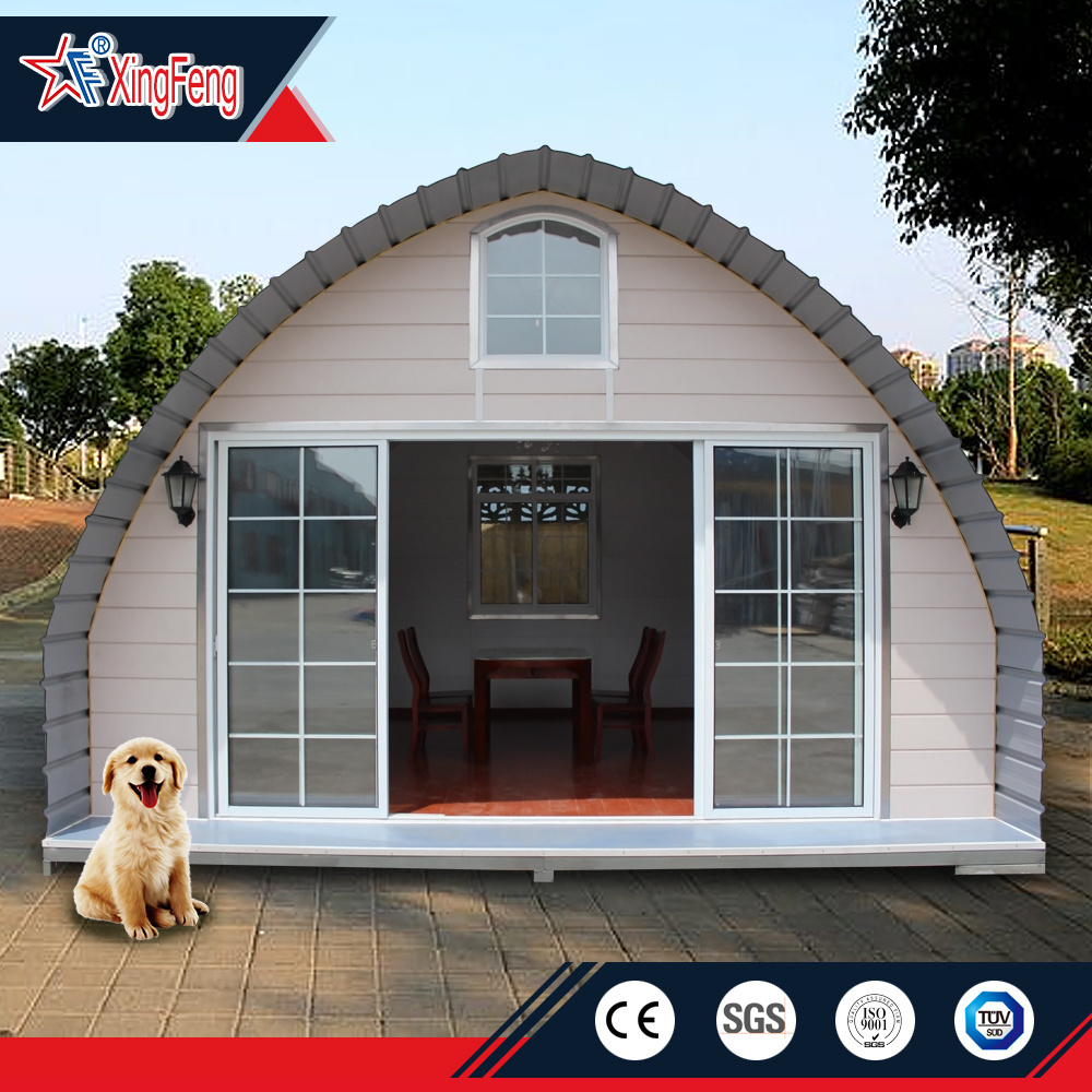 ready made house log cabin kits/ modular arched homes/domes prefab houses made in china