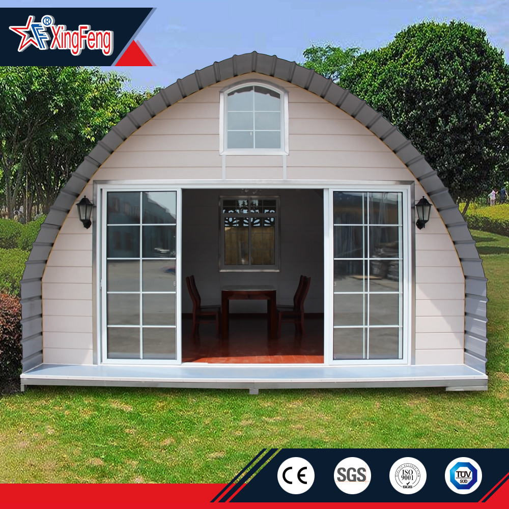 ready made house log cabin kits/ modular arched homes/domes prefab houses made in china