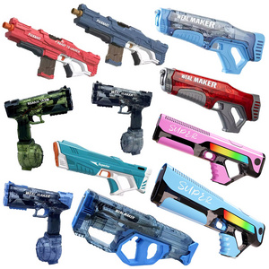 New 2024 Wholesale Plastic Water Guns Powerful Battery Electric Automatic High Pressure Garden Water Gun Toy For Children