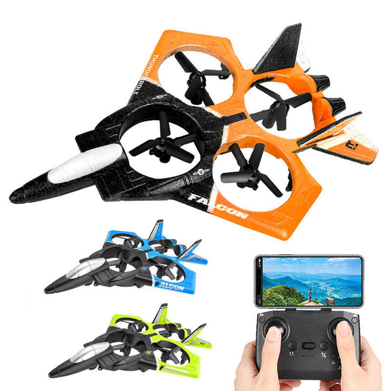 Aviones A Radio Control EPP 4CH Quadcopter Remote Control Wireless Airplane Toy RC Glider Foam Fighter RC Plane With Camera V17