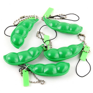 squeeze a bean extrusion pea soybean stress relieving toys edamame pea pod popper fidget toy