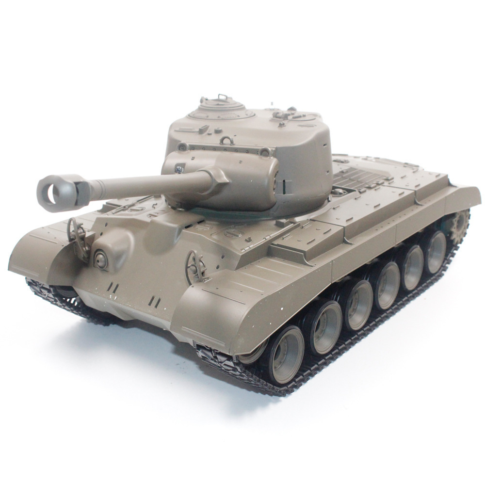 2020 Factory Outlet Battery operated 2.4G 1/16 military battle alloy remote control army tank children's toy Anti-shock rc tank