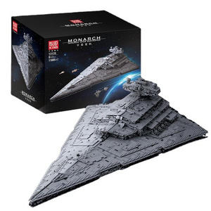 Tiktok Hot Mould King 13135  Star Destroyer Toys Plastic Wars Technic Building Blocks Set  MOC-23556 Monarch Starship Model Toys