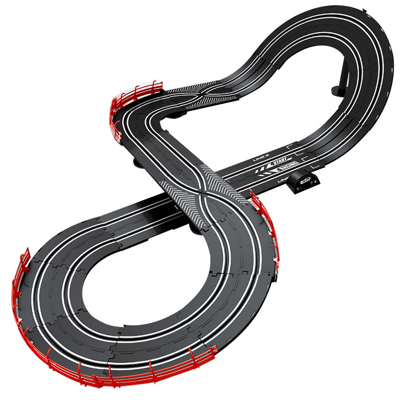 Munifunctional 3IN1 Slot Racing Car Set Race Circuit for Challenge Toy 1/43 Scale Slot Car Toys Set Race Track Set Boy Kids Game