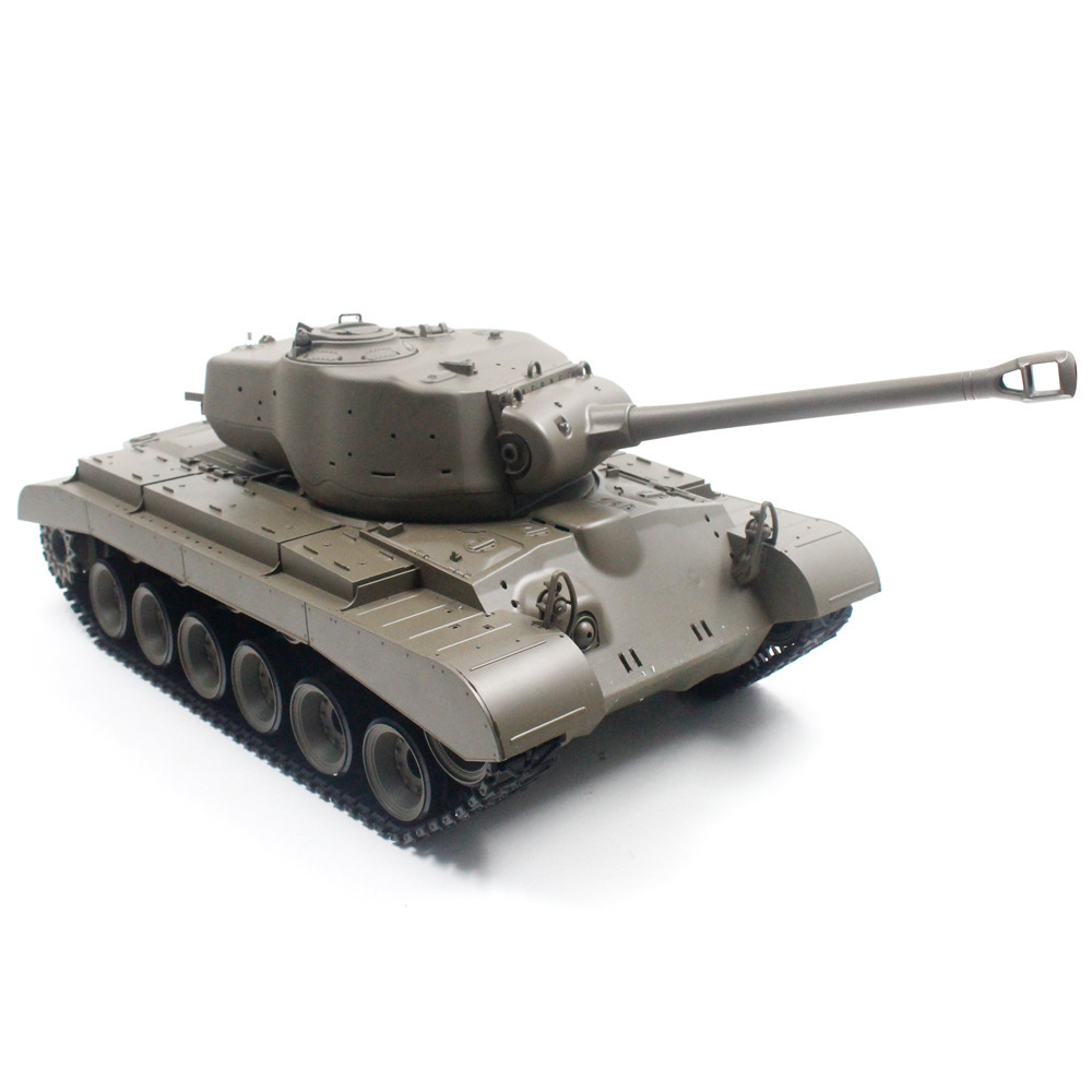 2020 Factory Outlet Battery operated 2.4G 1/16 military battle alloy remote control army tank children's toy Anti-shock rc tank