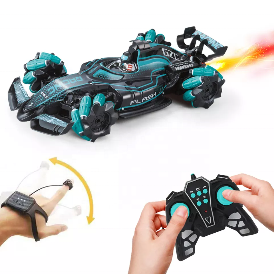 360 Degree Drifting Car Dual Radio Control Stunt Cars Spray Fast and Furious Formula Racing RC Car with Light Music And Spray