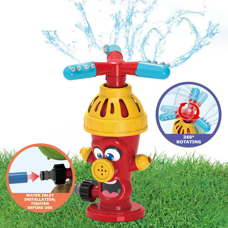 2024 Beat Selling Water Spray Sprinkler Baseball Set 360 Rotating Backyard  2 in 1 Snail Summer Water Game For Kids Outdoor Toys