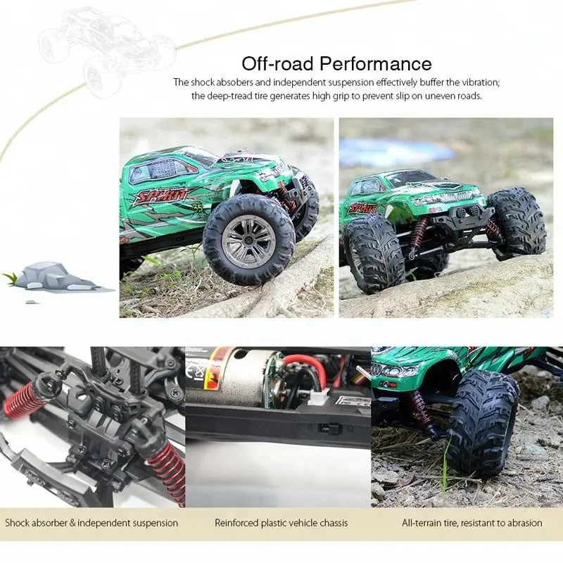 Hot Selling XINLHONG 9130 4WD RC Monster Truck 1/16 High Speed Off-road Vehicle 46km/h For Kids Christmas Gifts